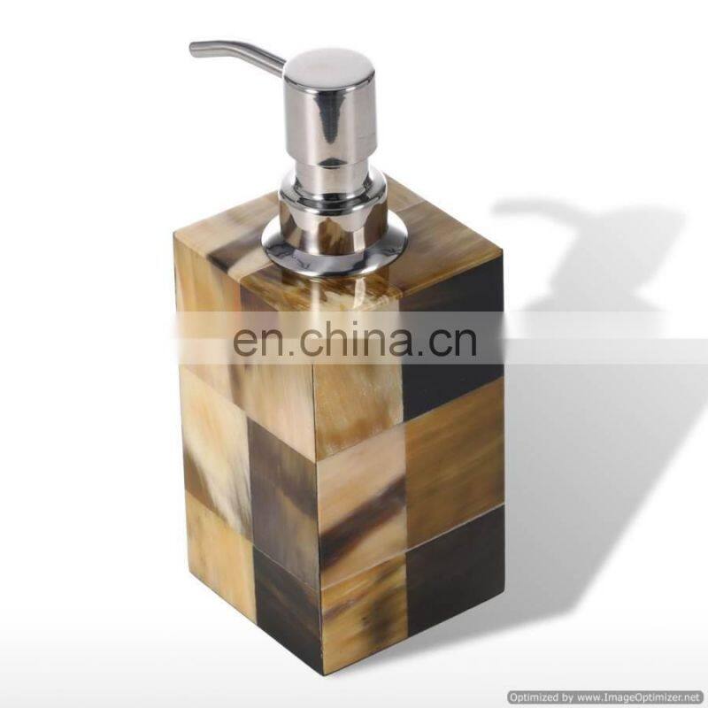 antique round mosaic soap dispenser