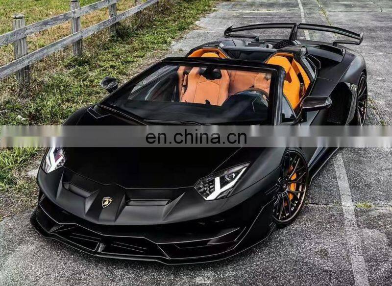 Runde For Lamborghini Aventador LP700 LP720 Upgrade LP750 SVJ Style Body Kit Front Bumper Rear Bumper Hood Side Skirt Spoiler