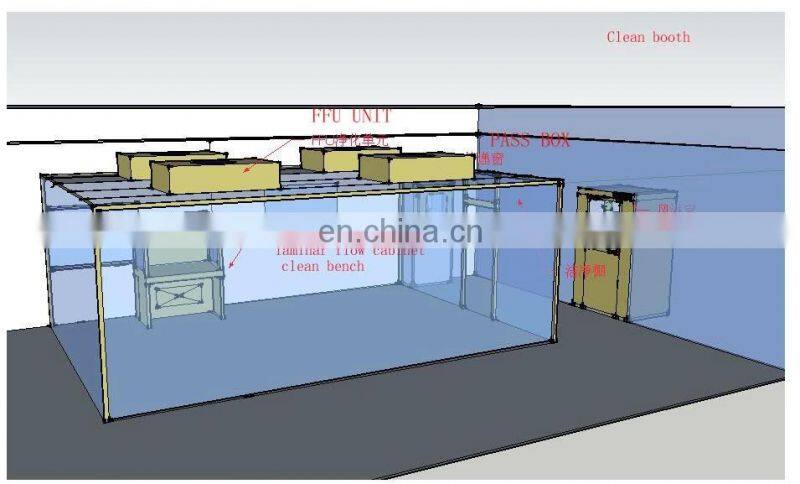Hepa Filter Lean Booth Medical And Hospital Modular Clean Room