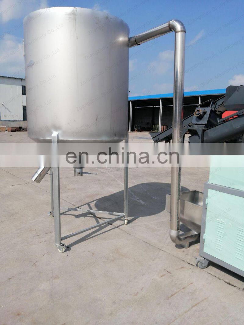 hot sales pp pe plastic recycling line storage bin temperature control granular storage silo convenient for packing