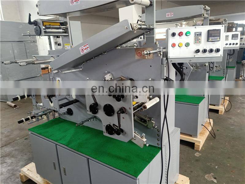 UGS62S 6 front 2 back Color Double Side Automatic Fabric Tape Ribbon Flexo Printing Machine, Clothing Label Flexographic Printer