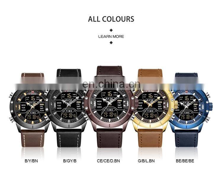 NAVIFORCE NF9153L Men's Fashion Watches Chronograph Watches Multifunction Digital Quartz Wristwatches