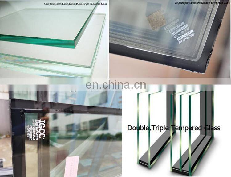 USA Standard Florida Approved Aluminum Double French Door Hurricane Resistance with PVB/SGP Impact Glass for Patio Used