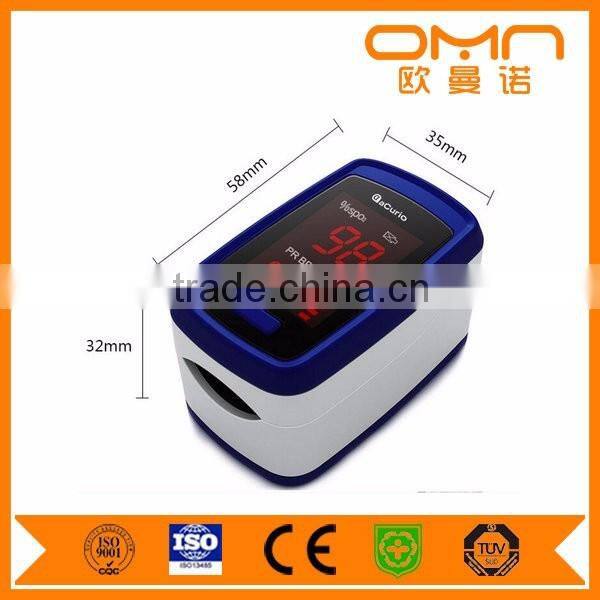 Fingertip handheld pulse oximeter home use finger heart rate monitor with good reading led display blood oxygen SPO2 monitor