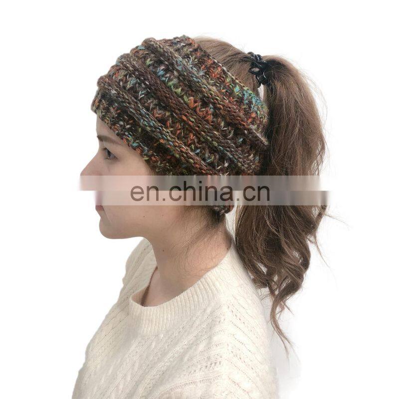 Women Knitted Headband Autumn Winter Girls Hair Accessories Headwear Elastic Hair Band Hair Accessories