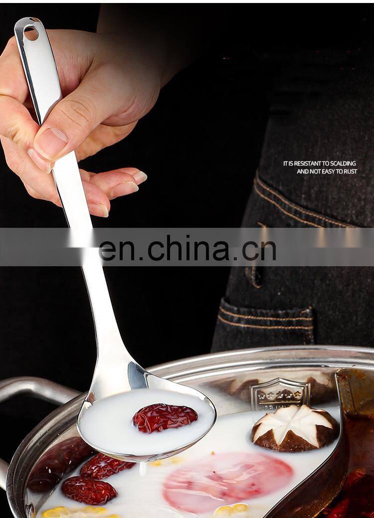Amazon Hot Selling Slotted Spoon and Soup Ladle Set Kitchen Filter Spoon
