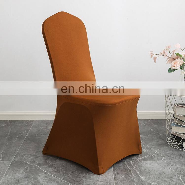 Amazon Hotsale Universal Fit Stretch Wedding Spandex Chair Covers For Living Room Dining Room