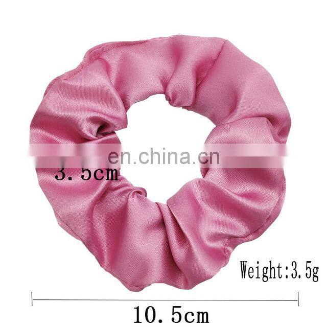 Women Girls Fashionable Accessories Elastic Hair Scrunchies Satin Hair Ties For Kids