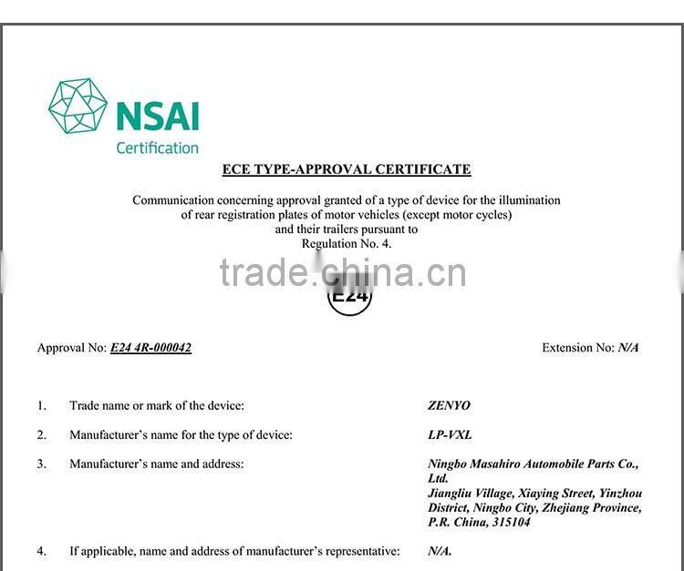 New Lowest factory price 3014SMD 18leds lnsignia Led License Plate