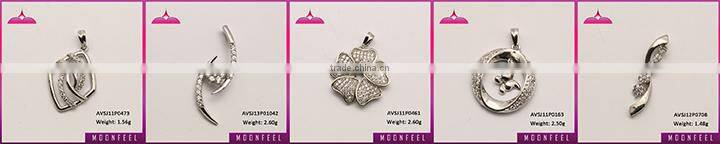 hollow out pendants with aaa c.z. white