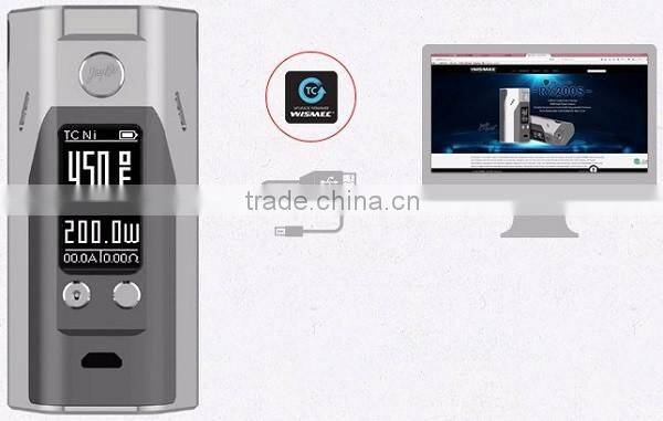In Stock Wismec new 200w vape mod wismec Reuleaux RX200 VS Wismec RX200S