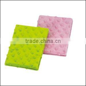 2015 new customized Lint Covered Notebook with Button