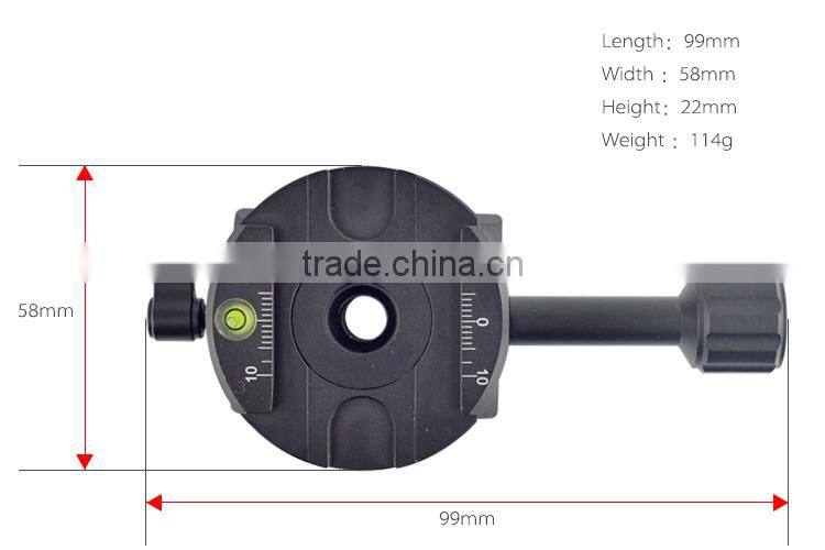 2016 new business photographic apparatus' accessories DSLR quick release plate Panoramic head Conversion Block