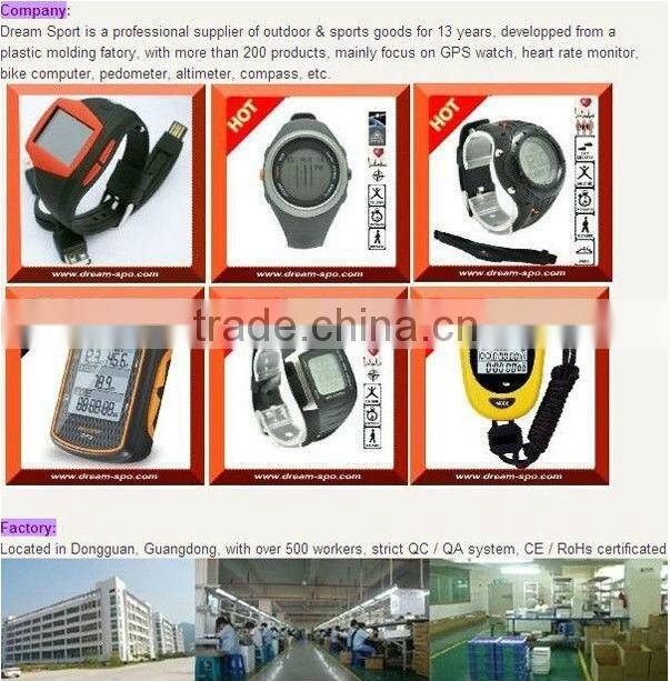 Outdoor Trackback route heart rate monitor gps wrist watch tracker