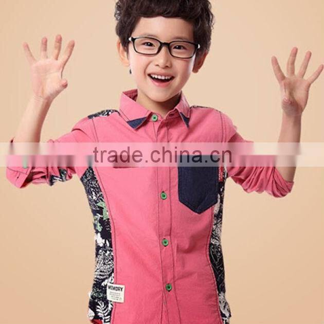 2014 Boys Spring Tshirt With Flower Printing Style