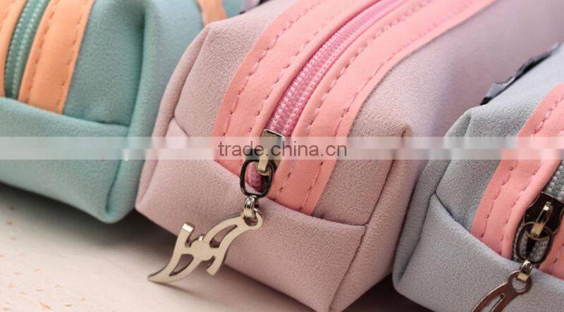 Wholesale new creative big capacity pencil storage bag beautiful cosmetic bag