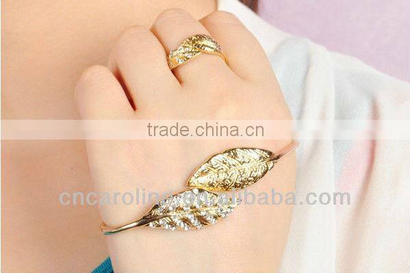 BRACELET GOLD PLATED,BRACELET WITH RING,CHAIN BRACELET GOLD