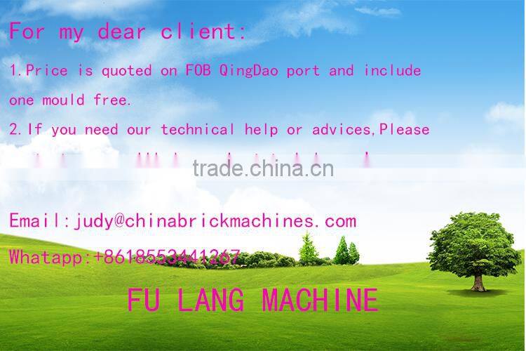 Fu Lang FL1-40 manual clay interlock brick making machine