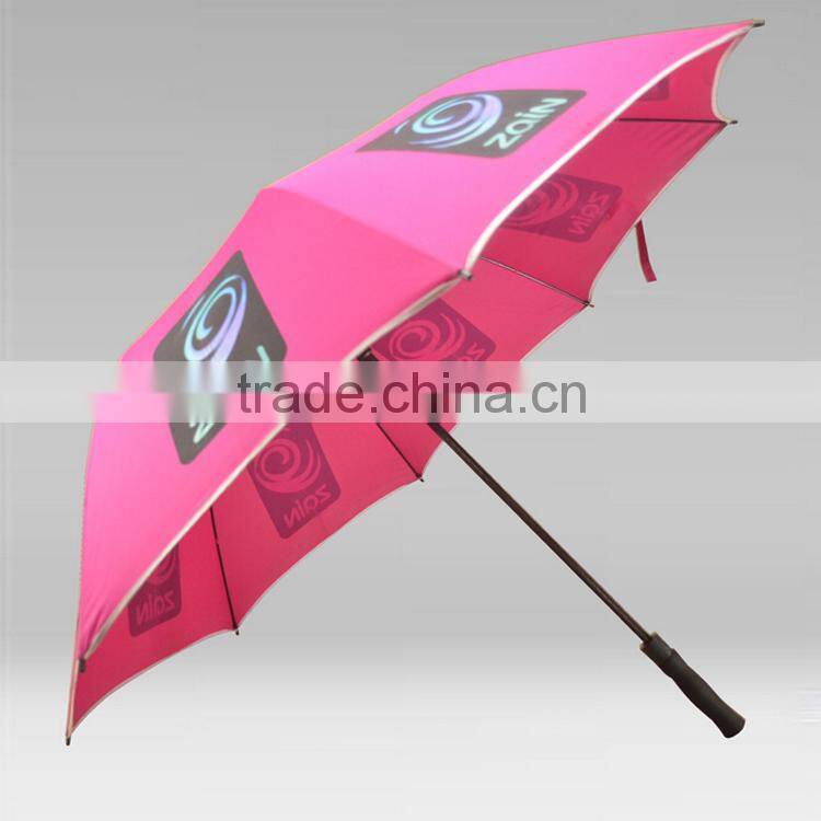 27 inch straight windproof advertising golf umbrella