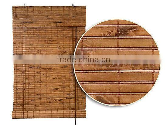Natural and Green Painted Bamboo Blinds/Printed Bamboo Blinds Outdoor