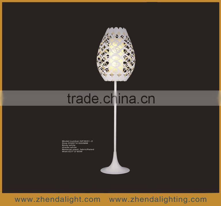 white color hollow out lamp shade hotel table lamp& bedside decoration lighting