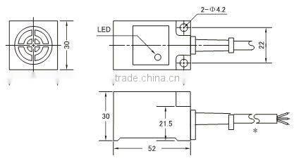 OMKQN 10mm PNP NC proximity switch sensor TL-N10MF2