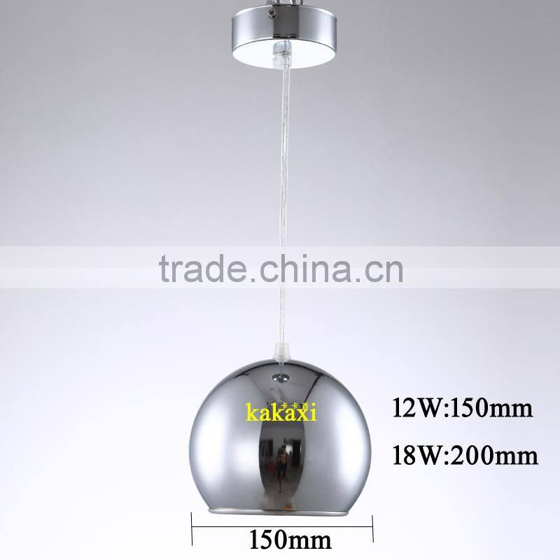 18W Apple LED Pendant Lights For Dining Room Lamp Plating Silver Color Creative LED Art Chandelier