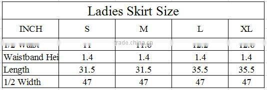 Multicolor Plus Size Polyester Pongee Skirt