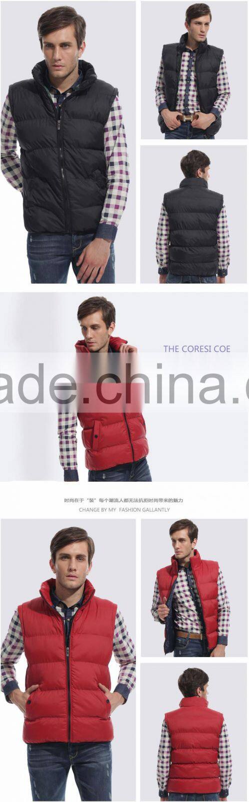 2016 Fahion European Size Sleeveless Cotton Padded Jacket Vest Coat