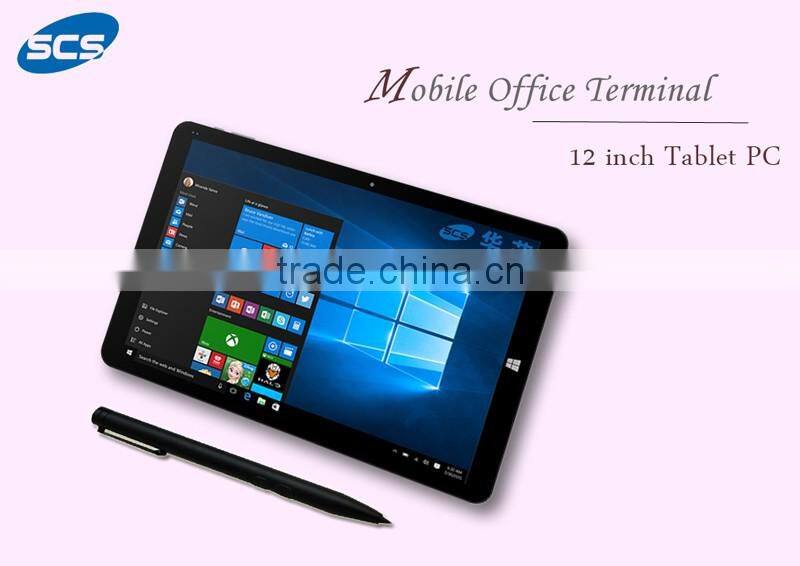 SCS 12 inch Quad-Core Processer tablet PC with Active Pen