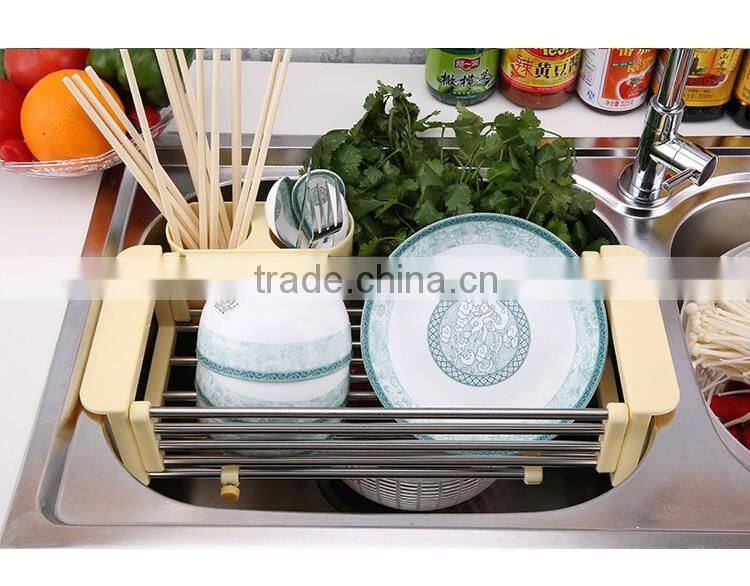 S/S+ABS+PP 16.5*40.2*9.5 Kitchen sink dish rack/dish drying rack/drying rack