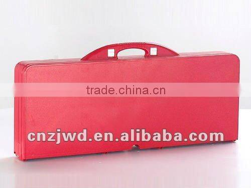Red Colour Outdoor Plastic Folding Table(real factory)