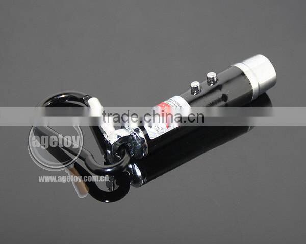 Aluminum Carabiner Personality UV Money Detector Electric Light Mini Flashlight Lamp LED Torch With Keyring