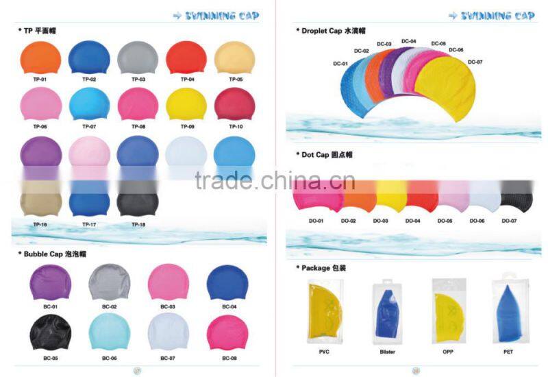 Custom kids cartoon silicone swimming caps