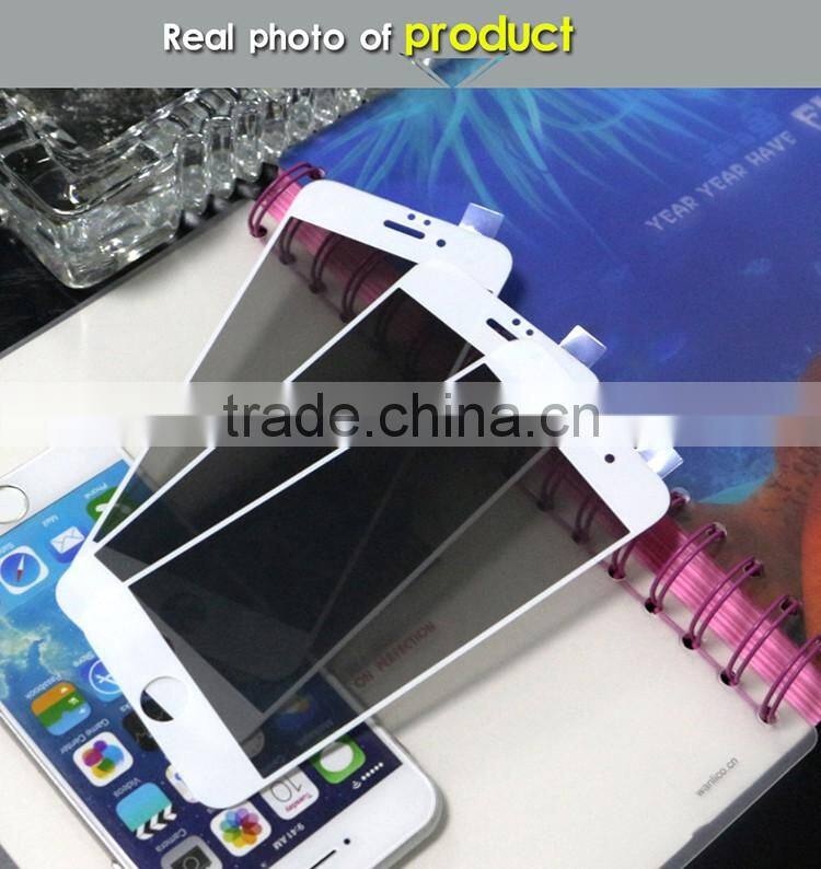 newest arrivel 2.5D 9h anti spy tempered glass screen protector for iphone