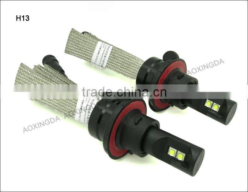 2015 New design G5 6000LM no fan H4 H13 9004 9007 LED car headlight bulb