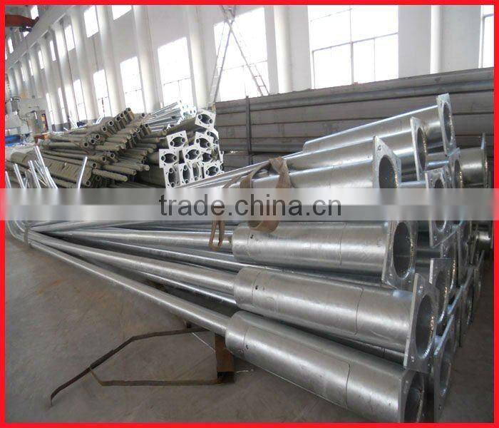 Bending arm 8m lighting pole