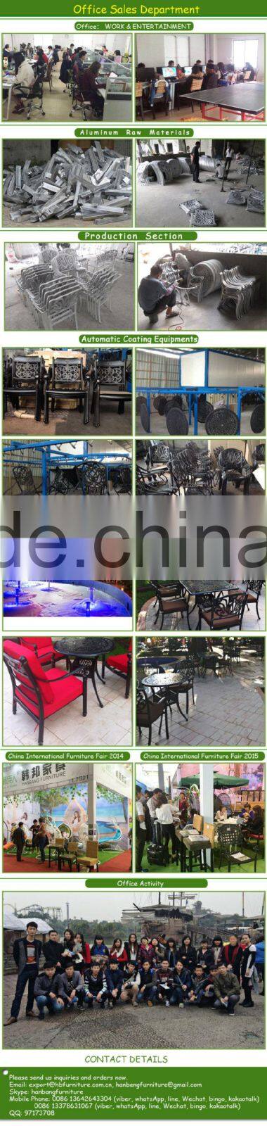 Cheap White Wrought Cast Iron outdoor table and chair