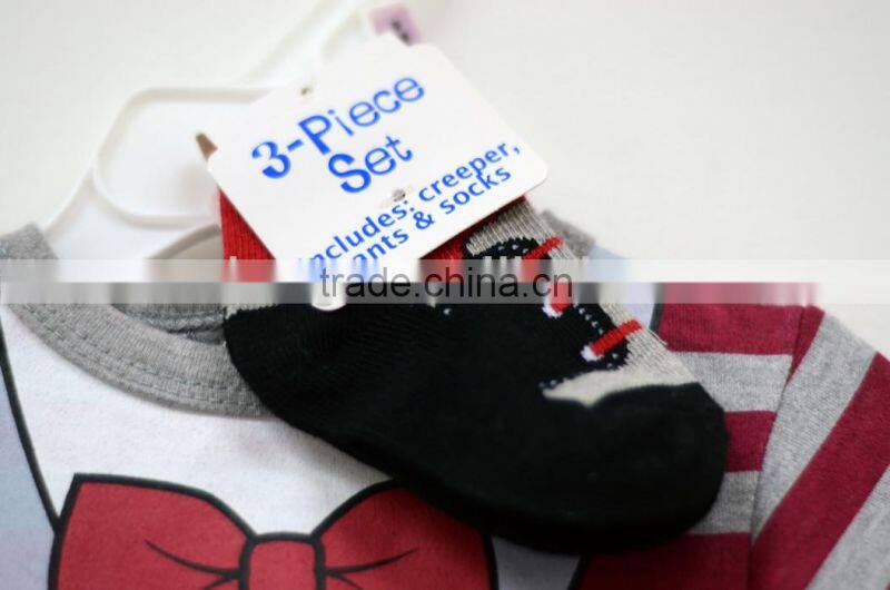 100% Cotton Newborn Elegant Baby Clothing Gift Set Red Pinstripe Suit Infant Boys Clothing "11"
