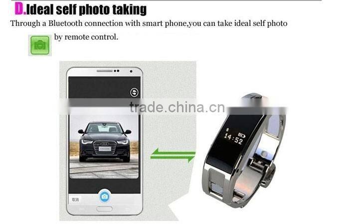 D8 Fashionable Sports Mate Smart LED Bluetooth Bracelet With OLED Display