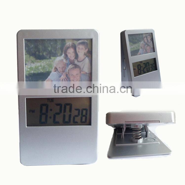 Promotion gift beautiful flower pot electronic digital clock