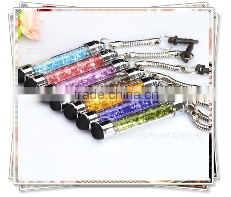 TCR- 0903 crystal touh pen for smartphone , small crystal gift pen