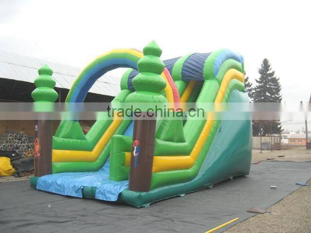 20 ft tall single line inflatable dry slide for sale