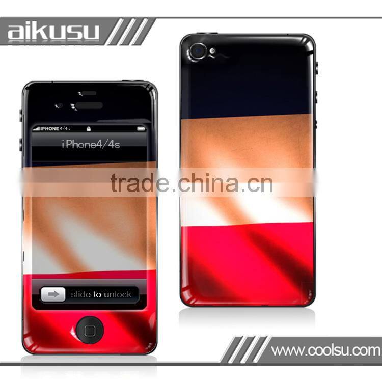 Soft Popular 3M Adhesive Silicone epoxy gel skin Pouch Full Print 2015 3d skin case cover for iphone4 5s