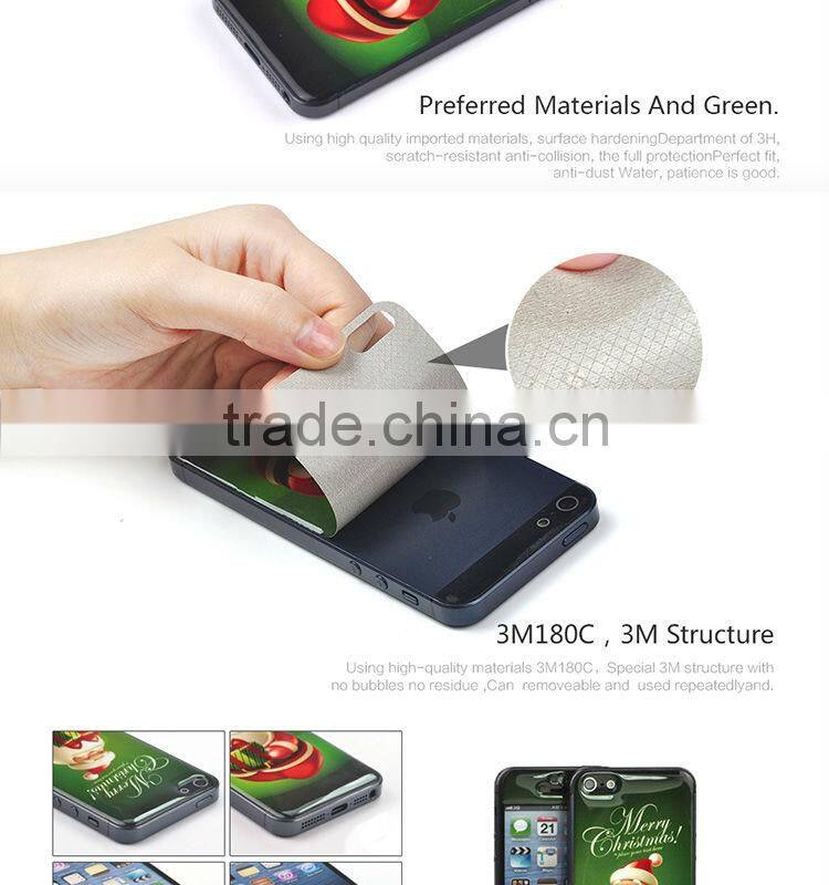 Unique blank back gel skin for iphone 5S