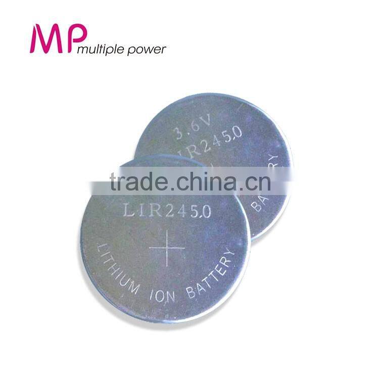 Newest !!! 2016 Rechargeable Batteries Battery Lithium ion 3.6v LIR2450