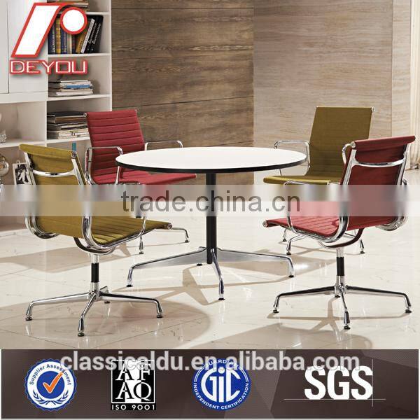 EA108 Modern fabric ribbed replica office conference chair with glides