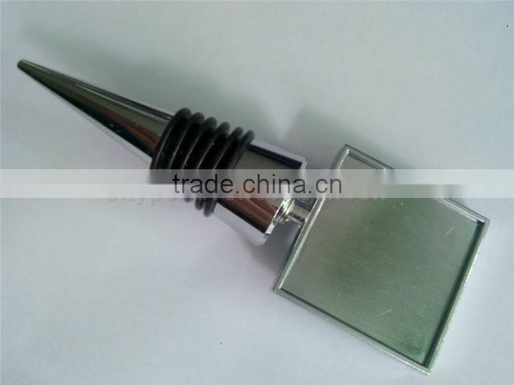 Popular Blank Square shape Bottle Wine Stopper