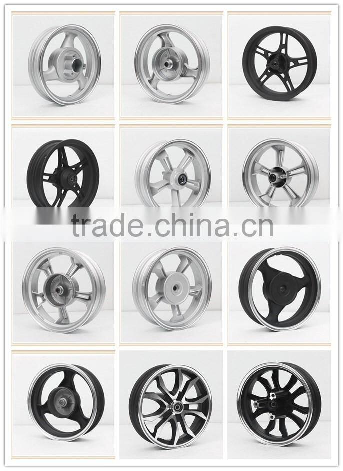 12 inch motorcycle aluminum alloy wheels with disc brake in white