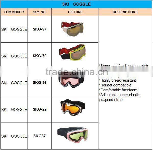 2016 New Style Fashionable Ski Goggles